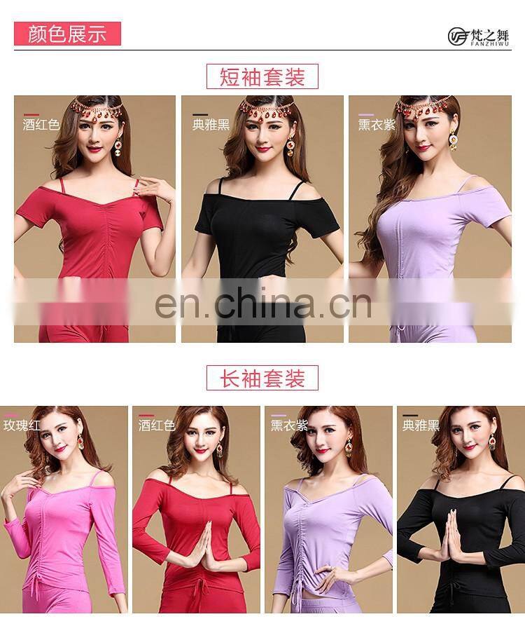 S-3091 Special design modal sexy belly dance crop top