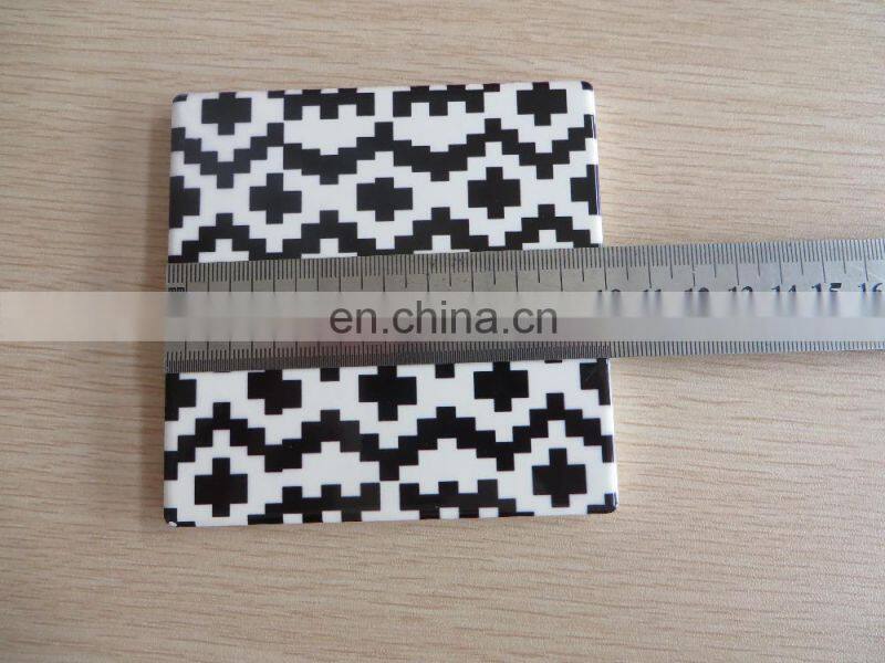 Unique design heatproof ceramic plate mat with cork backing