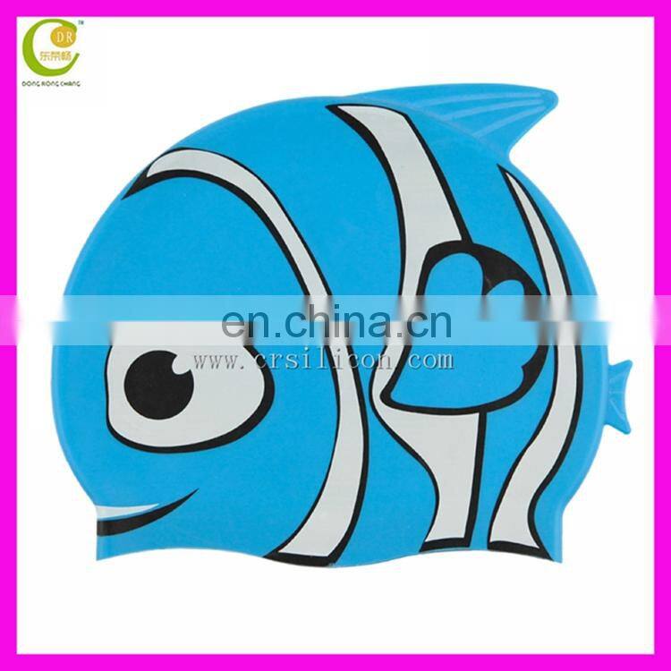 Silicone Rubber Children Swimming Cap Adult Men Women Waterproof Swim Caps