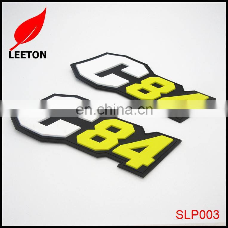 Factory custom colors rubber PVC label patches