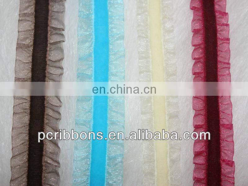 Lace elastic velvet ribbon