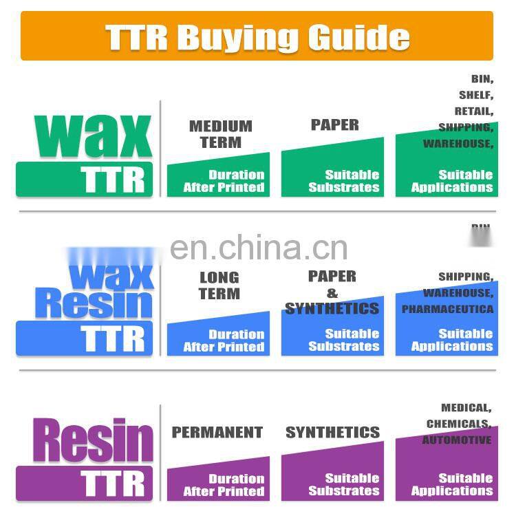 shipping label zebra barcode white thermal transfer ribbon custom label printer