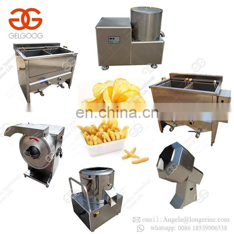 Factory Price Full Automatic Sweet Frozen French Fries Frying Processing Line Plant Potato Chips Making Machine for Sale