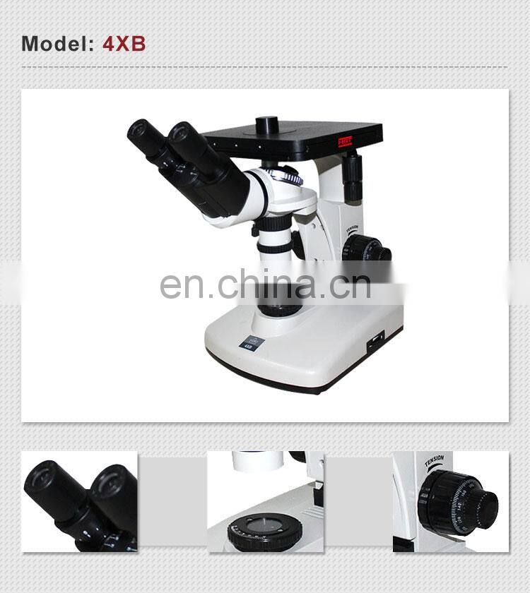 4XCE Inverted Trinocular Drawtube Metallurgical Microscope With Analysis Software