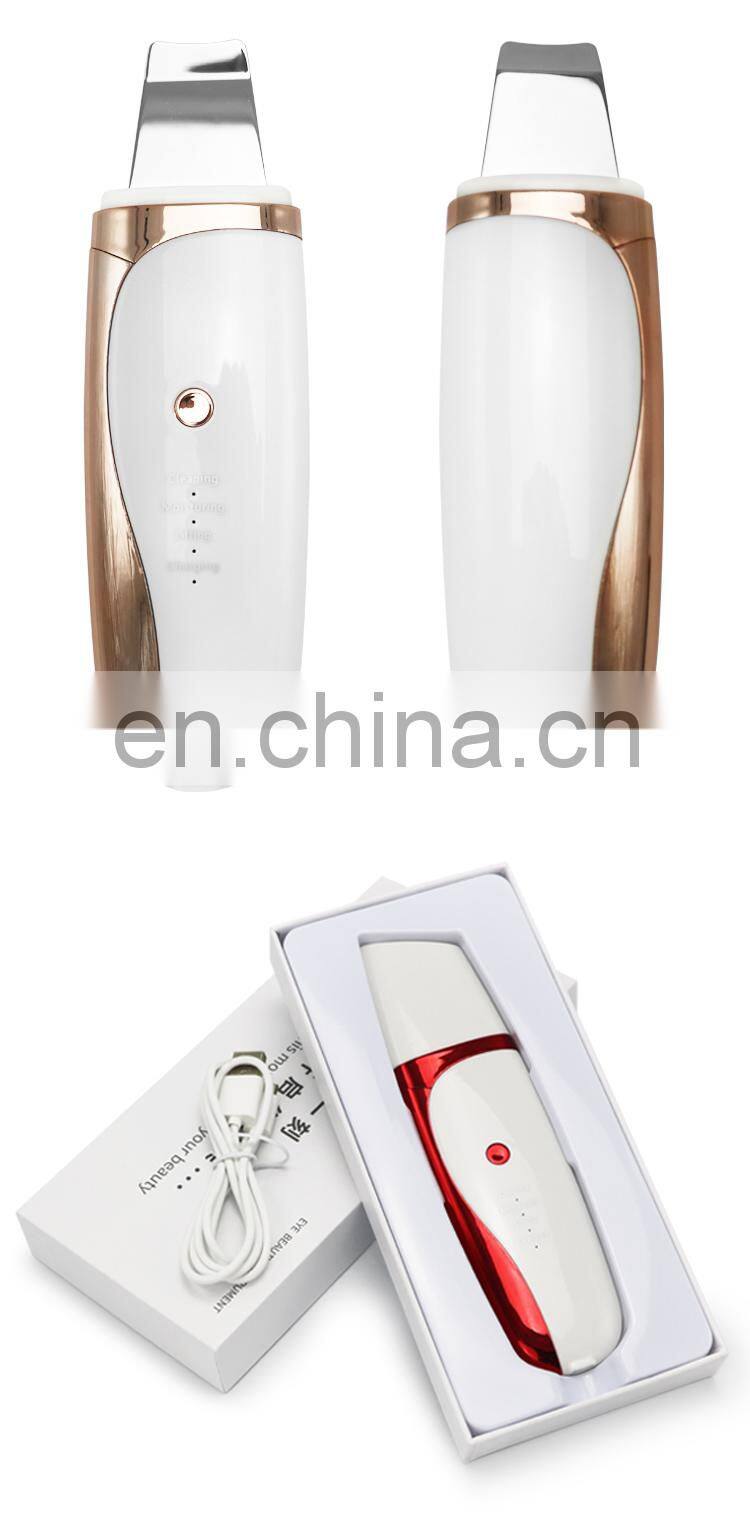 Skin revitalizer mini ultrasonic facial skin scraper