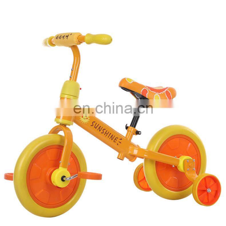 Cheap factory product 2 IN 1 kids steel balance bike children bicycle