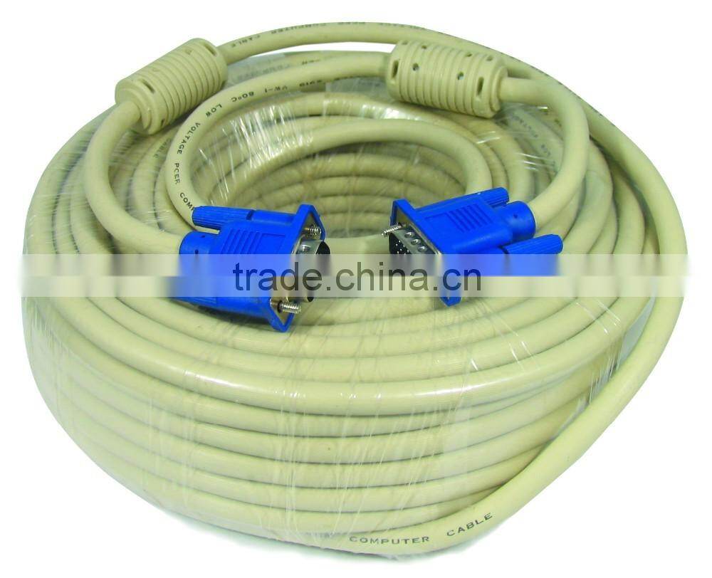 15pin 20 meters vga cable, 26awg vga cable