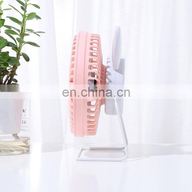 New hot-selling USB Plug Mini Portable Plastic Personal Cooling Cooler USB desk fan with cat ears
