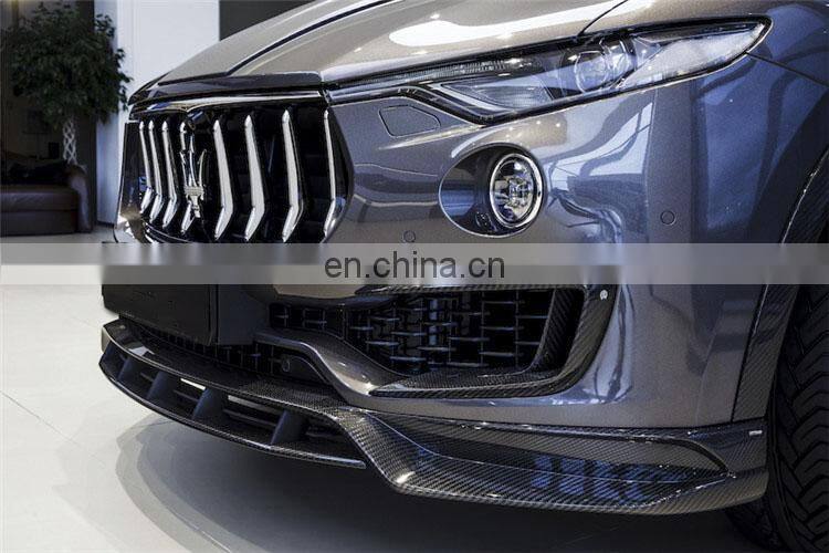 Beautiful carbon fiber LD style body kit for Maserati Levante front spoiler rear spoiler wing spoiler side skirts and hood