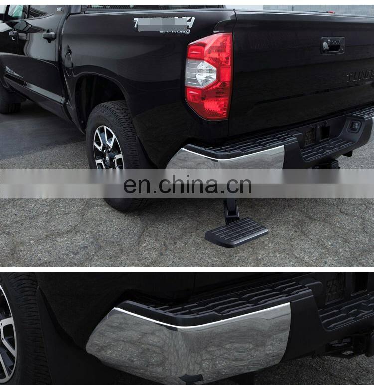 For Tundra Flip Down Rear-Mount Truck Bed Step Retractable Black