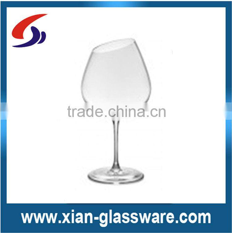 Promotional wholesale vintage bevel antique wine glass/old fashioned wine glass/glass wine cup for home/wedding