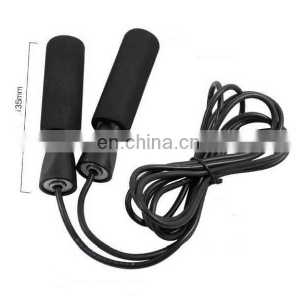 Aerobic Exercise Boxing Skipping Jumping Jump Rope Adjustable Bearing Speed Fitness Black