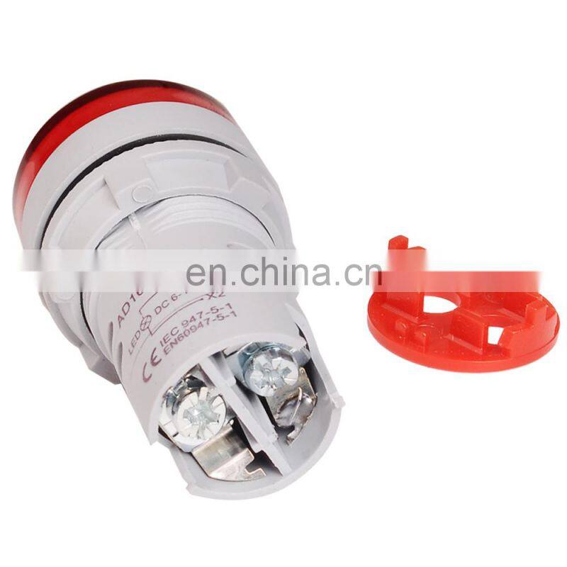 22mm DC 6-100V Voltmeter Round Mini LED Digital Voltage Indicator Voltage Meter Tester Precision Voltmeter