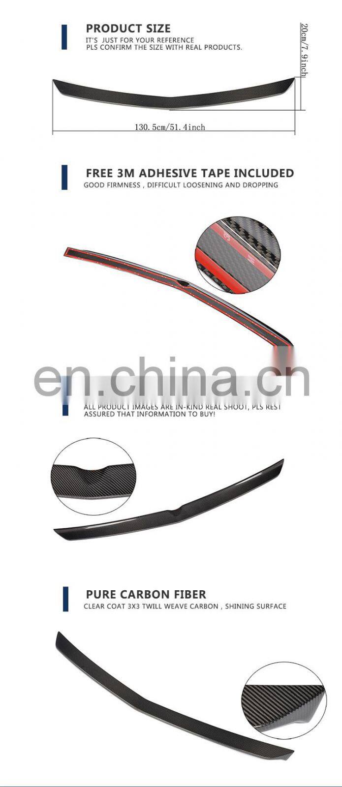 10-15 Carbon Fiber Trunk Spoiler for Mercedes Benz E-Class W212 4Dr Sedan