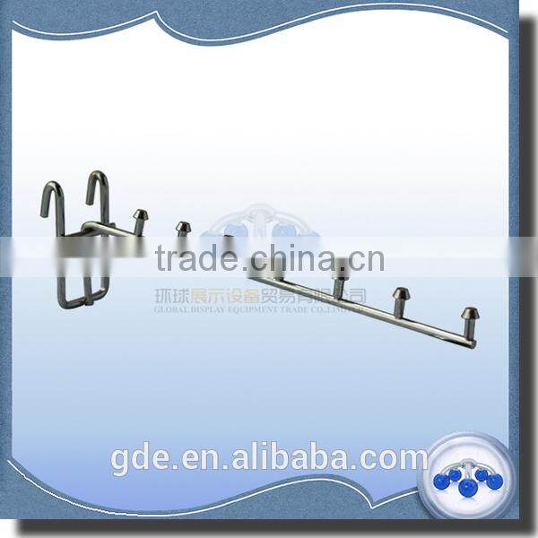 Metal chrome display hook for mesh panel