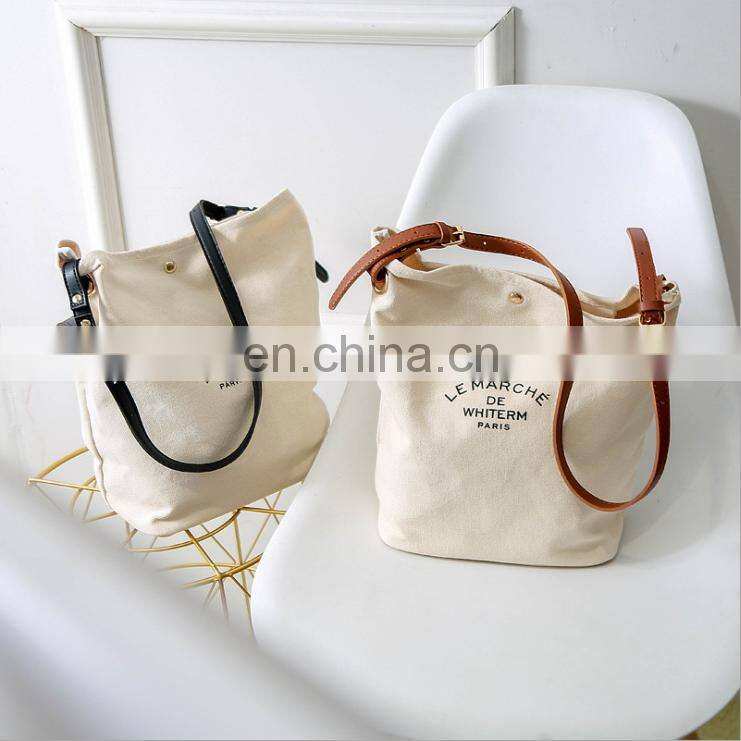 Extra Heavy Large Small Size Personalized Custom Logo Canvas Tote Cotton Canvas Blank Shopping Bag For Grocery