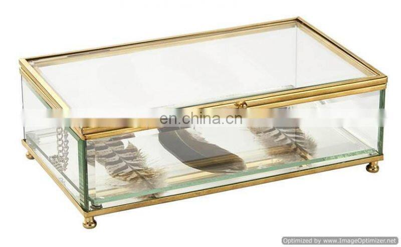 glass jewelry section box