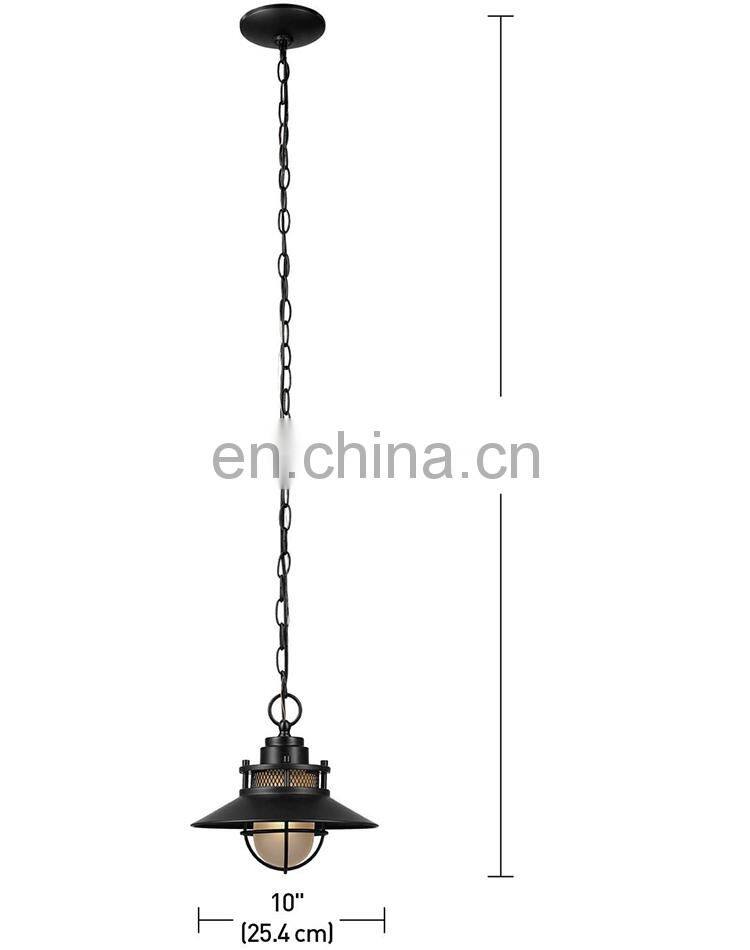 Hot sale Industrial Loft style Vintage Edison bulb Iron Black Pendant lamps