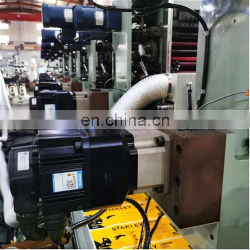 UTR320S 4 6 Color Roll to Roll Automatic rotary UV letterpress Intermittent Adhesive Label Sticker Printer with Servo Die Cut