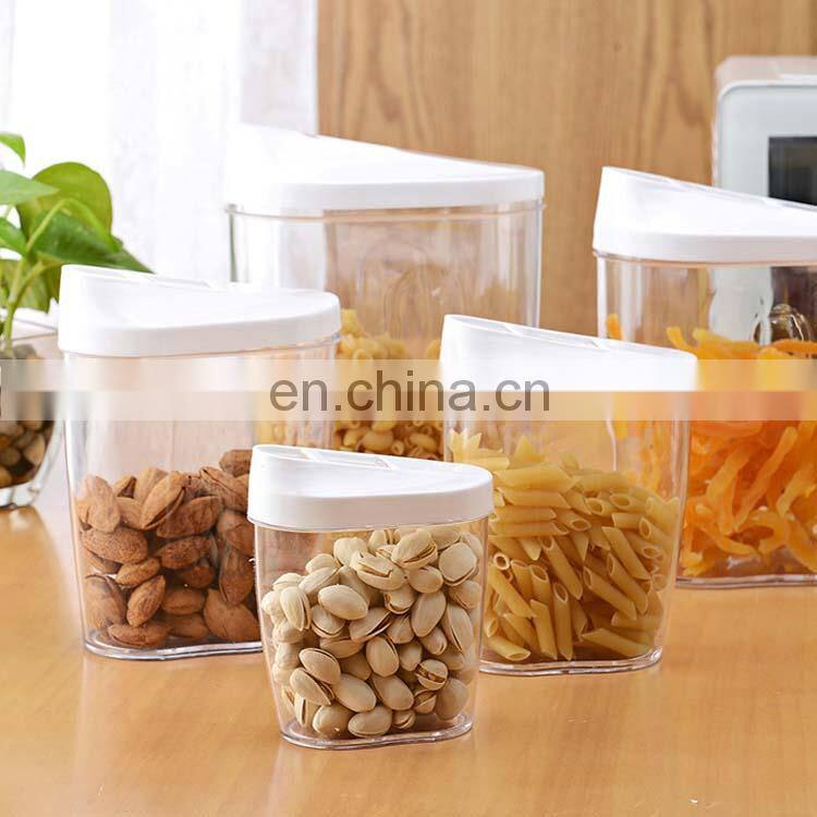 5 Pack Plastic Cereal Containers Storage Set With Easy Pour Lid