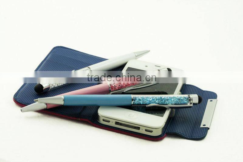 jewelled crystal bling pen colorful stylus for smartphone promotional Quality product for wholesale