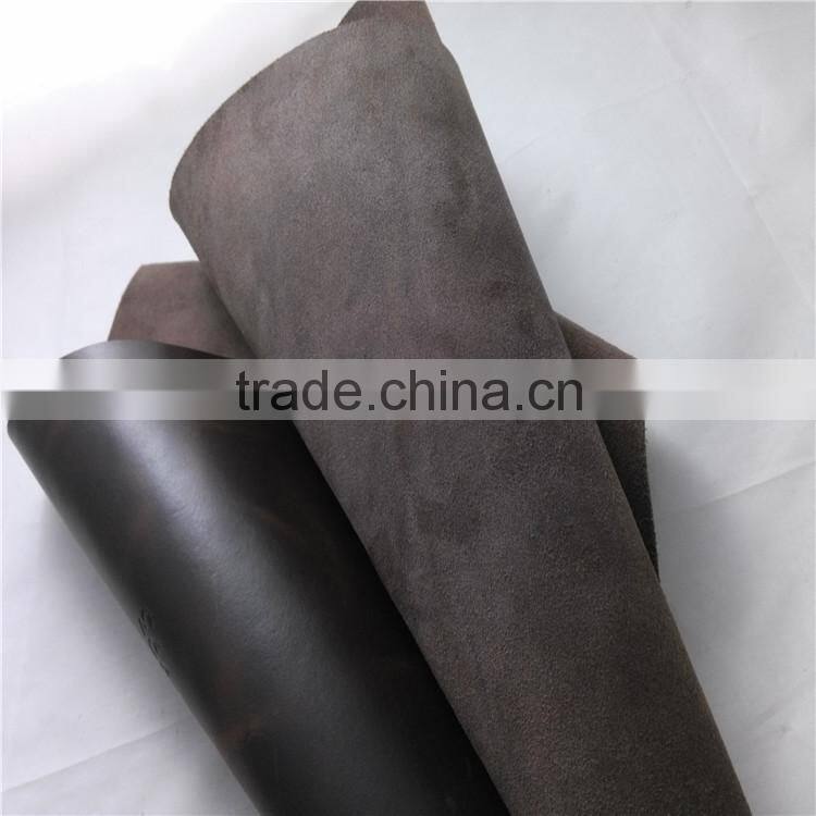 Cow pull up genuine china leather