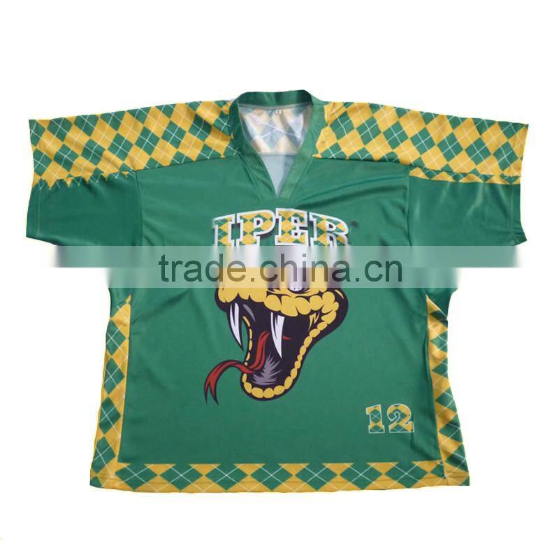 Custom dry fit fabric lacrosse training singlet