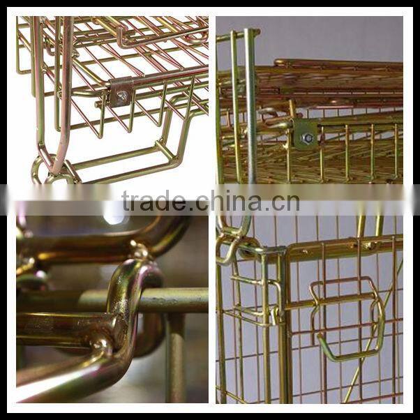 PET preforms Industrial foldable storage metal wire container