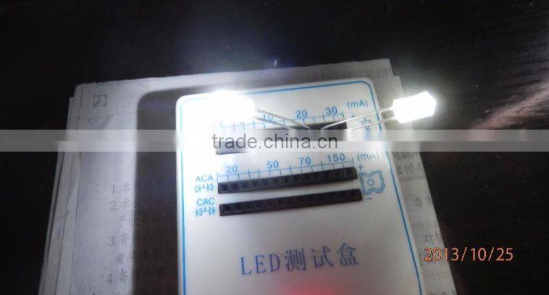 transparent 5mm flat top led diode