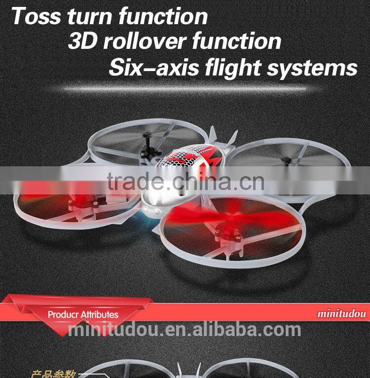 Minitudou X4 Remote Control Quadcopter with 3D rollover function and six-axis flight system
