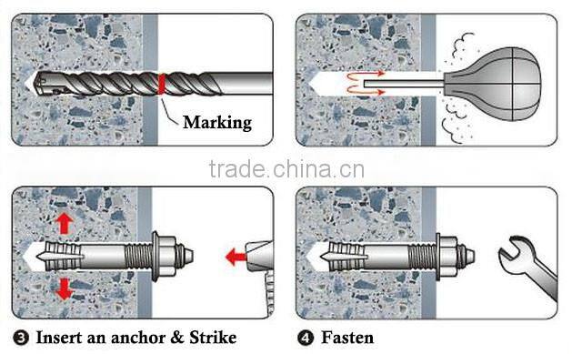 steel and easy to use Galvanized hit anchor at reasonable prices