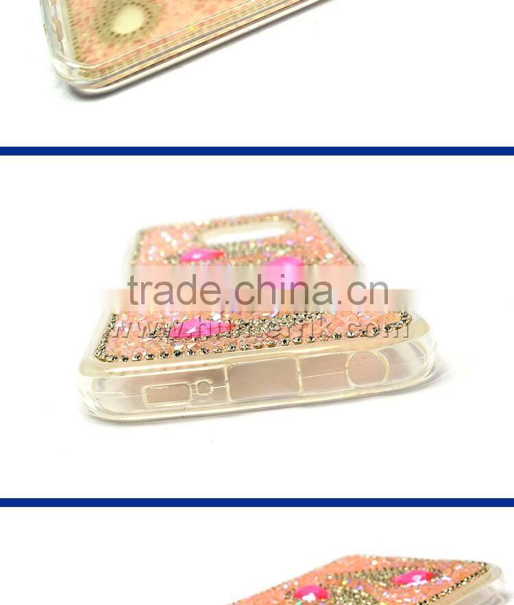 Girlish Full Diamond TPU Case For Samsung S6 Edge