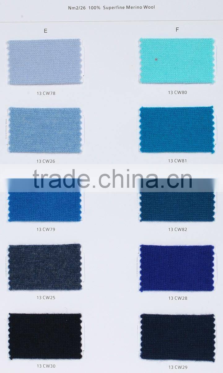 woolen 2/26nm 100% merino wool yarn, 80s tops mercerized