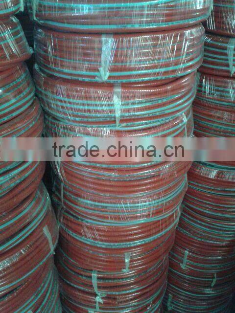 2014 Red PVC Gas / Air Hose with Sky blue strips 14/'' Made In China