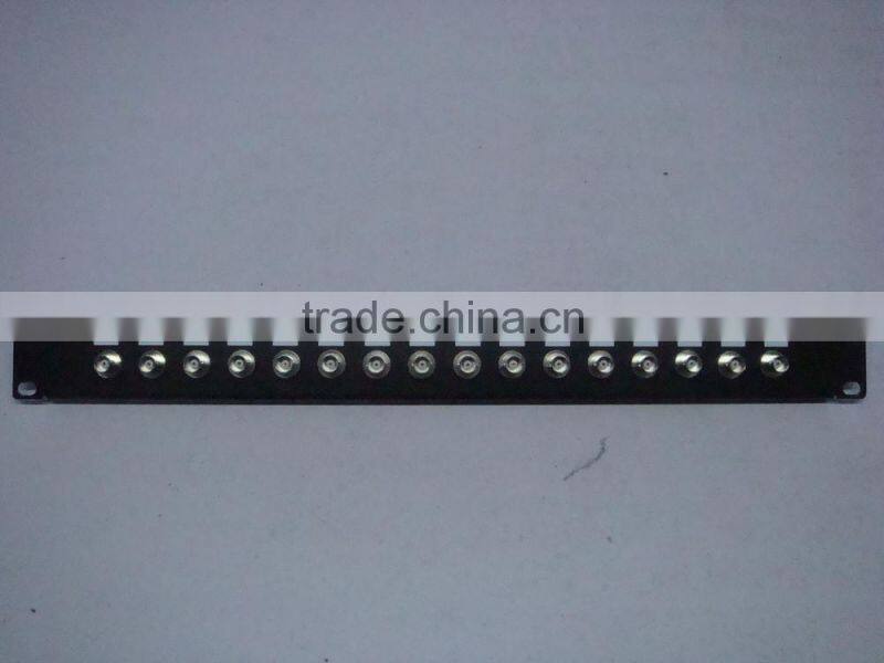 1U 24 ports BNC patch panel