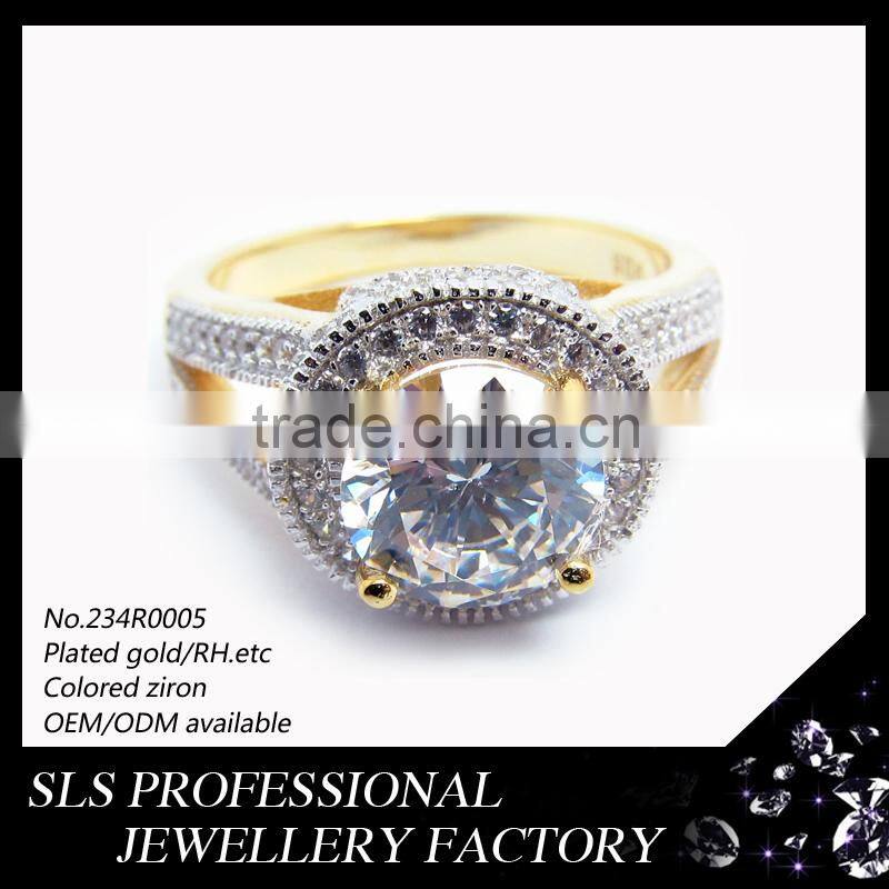 LATEST JEWELRY original design China gold supplier factory wholesale directly SILVER JEWELRY RING plated gold WEDDING JEWELRY
