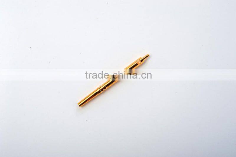 Electronic connector pin terminal