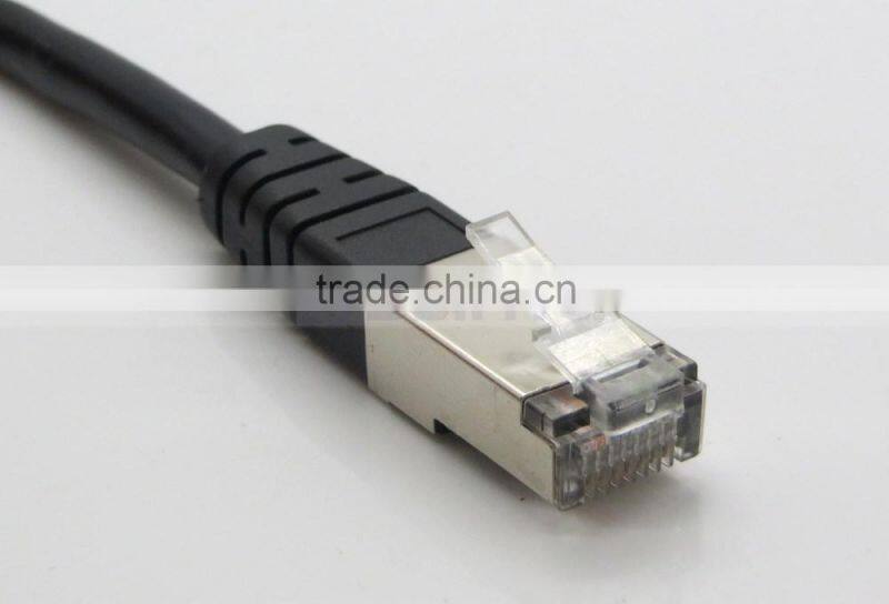30cm/1M RJ45 Male to Female Screw Panel Mount Ethernet LAN Network Extension Cable