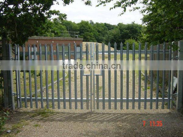 high qality Canada hot-dipped galvanized steel palisade fencing