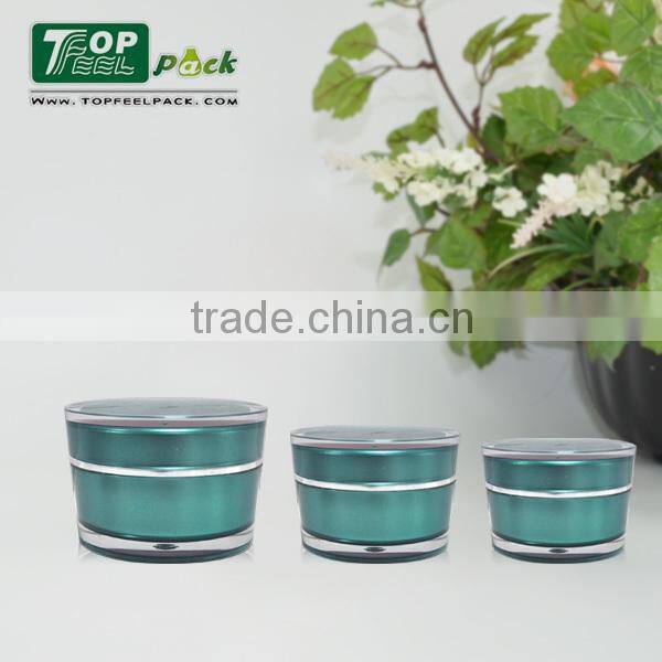 50g Acrylic Plastic Colored Cosmetic Packaging Empty Cream Jar