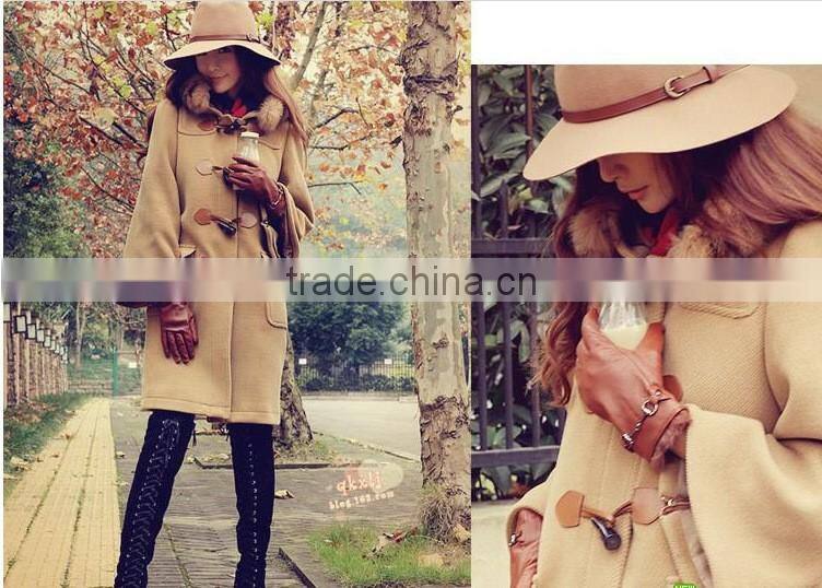 Hot Selling Star Same Style Retro British Ribbon Fixed Women Wool Felt Hat