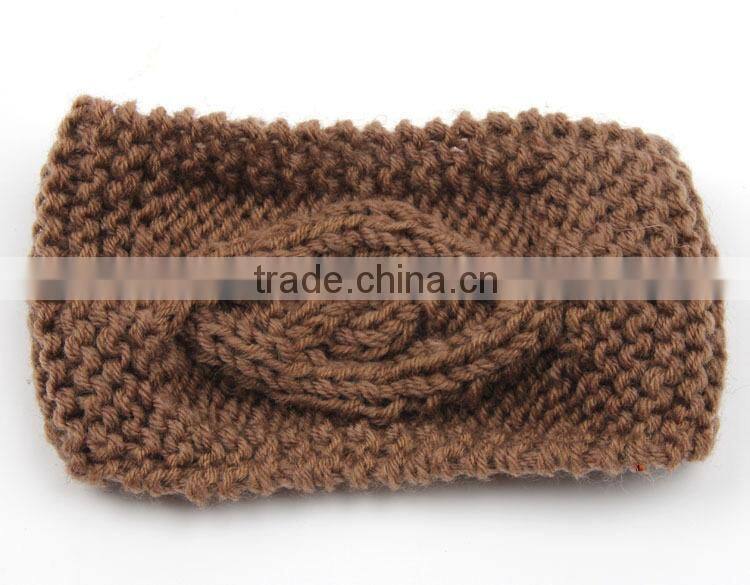 Hand Knitting Eye Style Warm Keeping Fashion Lady Headband Hairband For Women