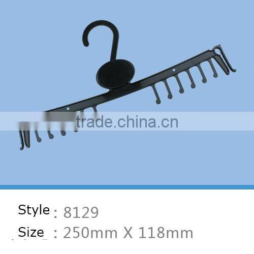 black fancy plastic clothes hanger for underwear and bra