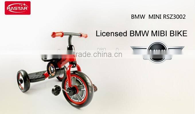 Rastar wholesale kids toys MINI licensed 3 wheel kids toy balance bike