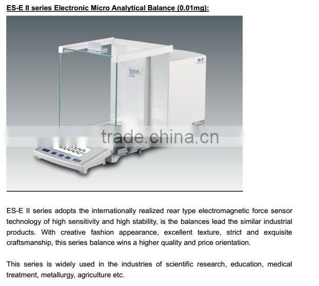 ES-E210BII Analysis instrument electronic laboratory compact Micro Analytical Balance (20g/0.01mg)