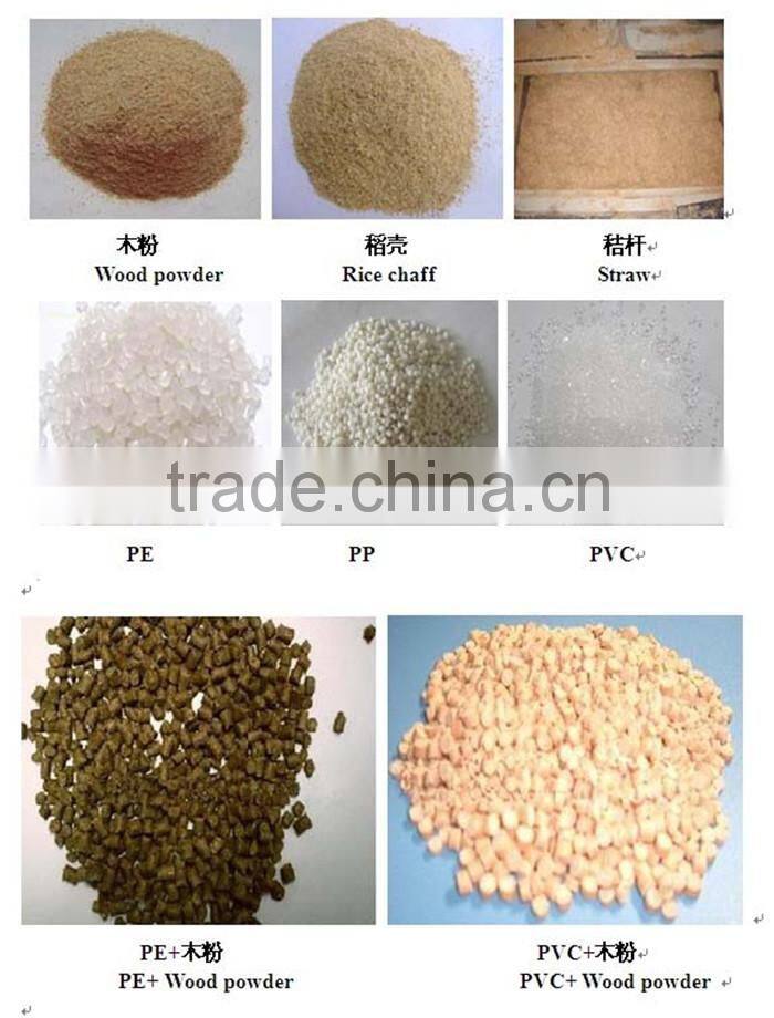 wood plastic composite fence CE,SGS,ani-UV PVC plastic for flooring wood plastic