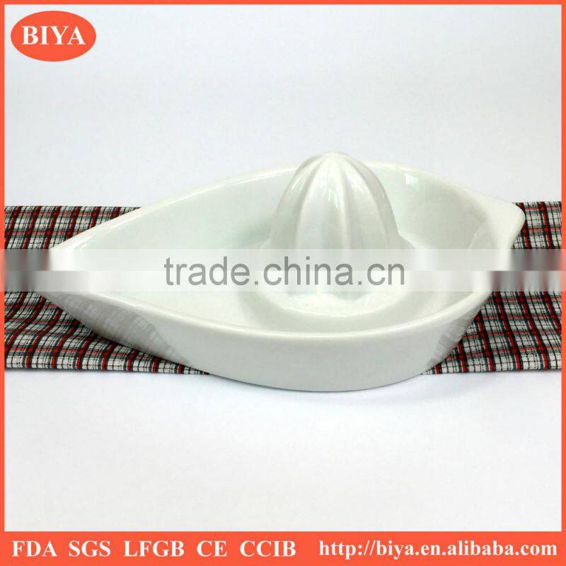 orange juicer porcelain orange juice drink dish, porcelain juice lapping cup, grinding boat plate, ground leaf dish