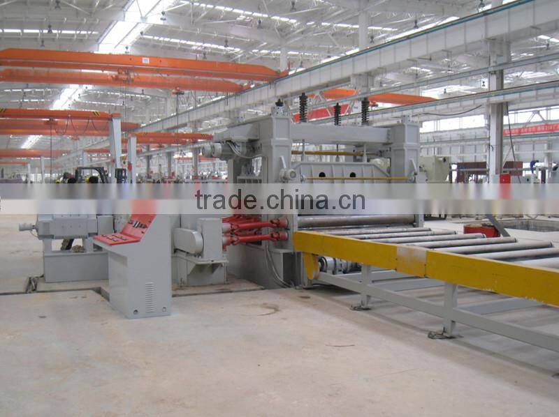 Parallel rollers row levelling machine