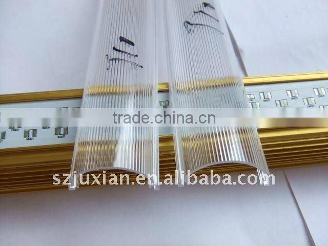 plastic extrusion profiles custom high transparent/clear PC Cover