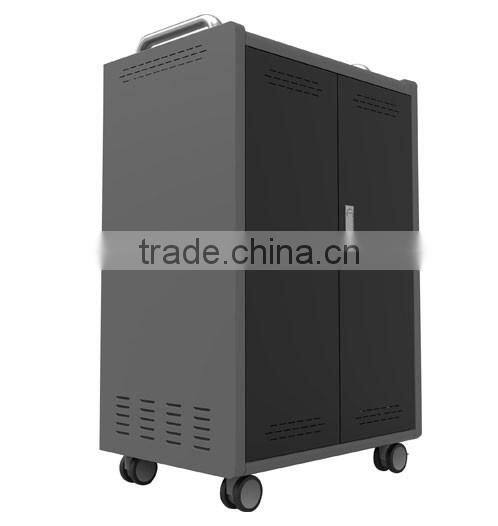 Data synchronization tablet charging cabinet